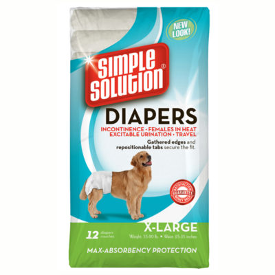 Buy Simple Solution Disposable Dog Diapers, 12 Pack Online at Low Price ...