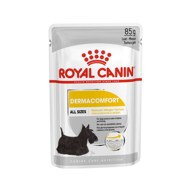 Buy Royal Canin Dermacomfort Wet Dog Food Pouch, 85gm, Pack of 12 ...